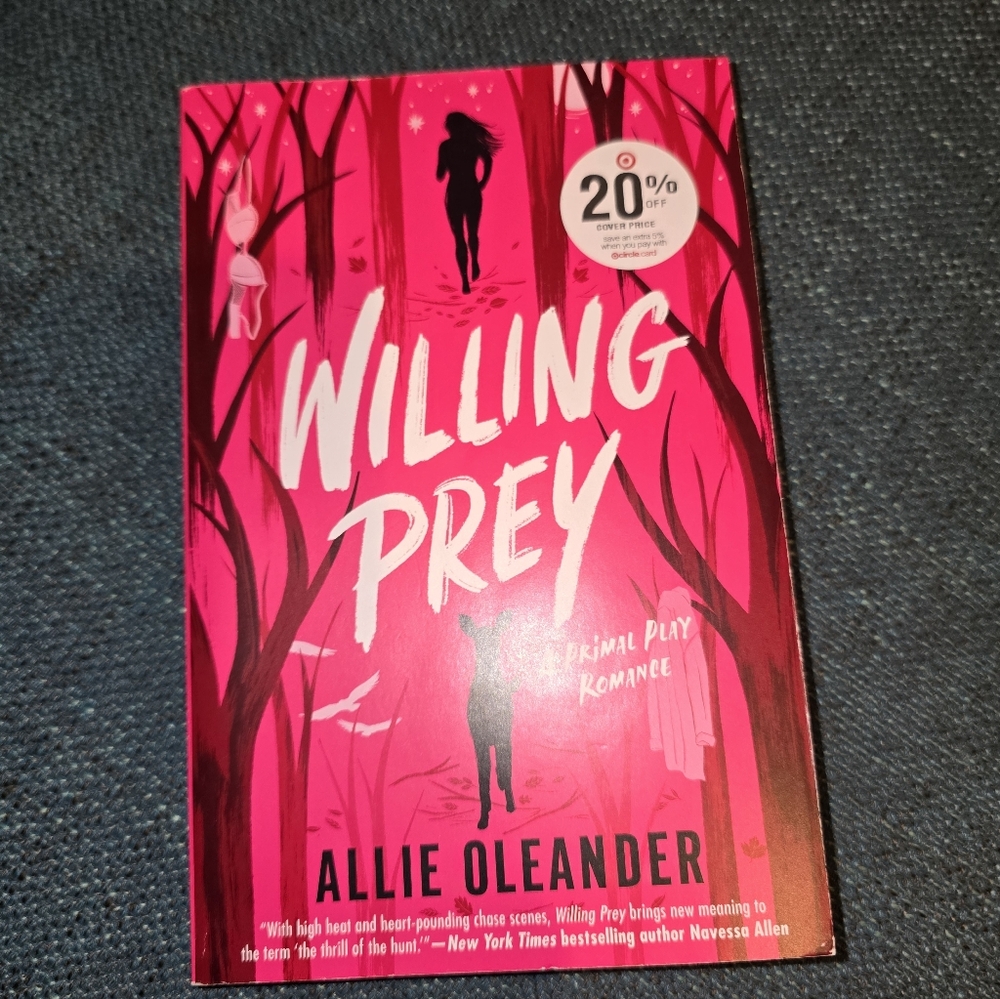 Willing Prey by Allie Oleander - Hot Pink Cover